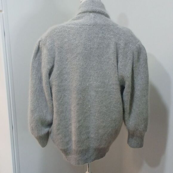 Vintage Angora And Rabbit Fur Cardigan - Picture 3 of 9